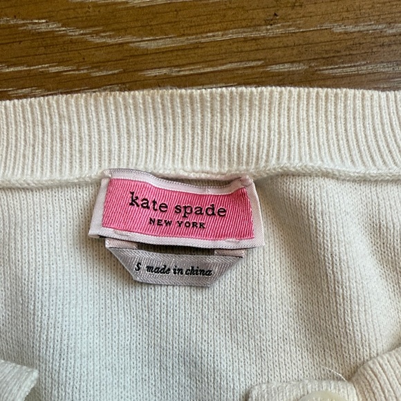 Kate Spade Cream Cardigan with Colorful Floral details - Picture 5 of 12